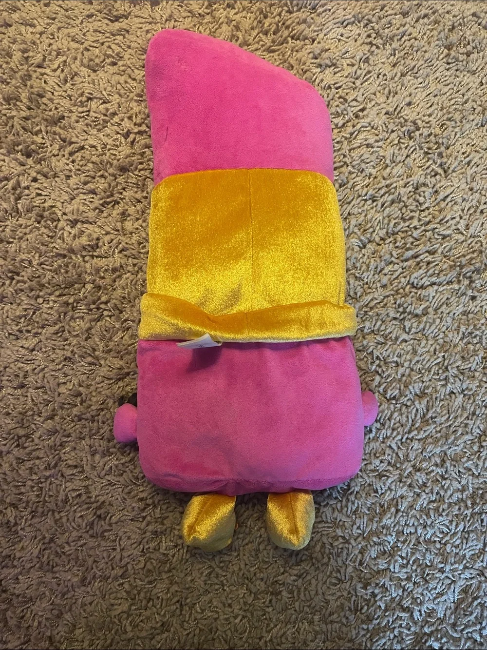 Shopkins Pink and Gold Plush Lipstick Character